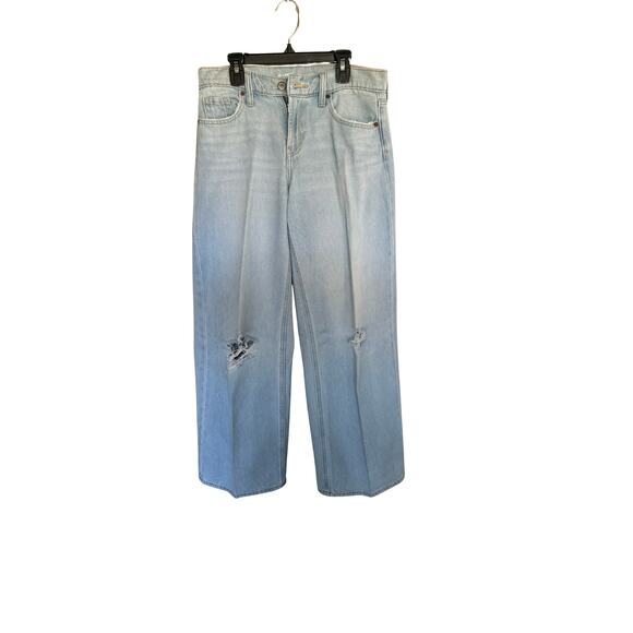 ‼️‼️‼️‼️ 3 pair bundle ‼️‼️‼️‼️Old Navy Mid Rise Baggy Wide Leg Jeans-Never Worn - Picture 3 of 8